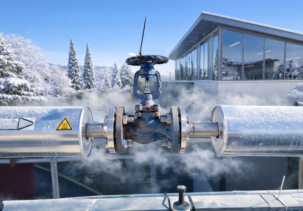 TAS Blanket Insulation – Szigeteletlen gőzszelep hővesztesége télen