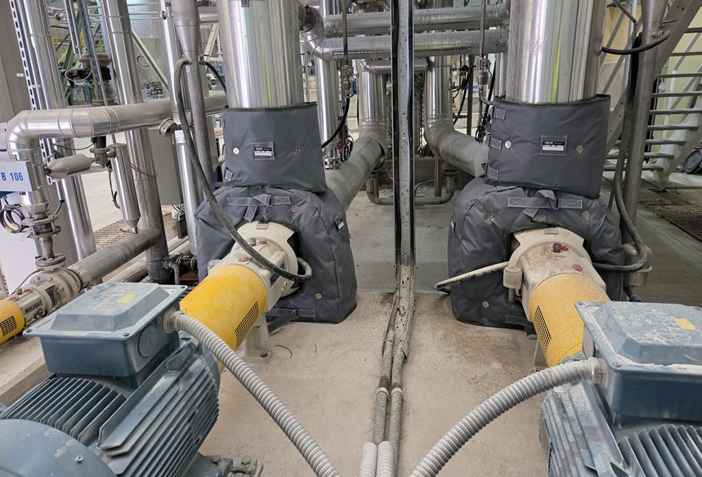 TAS kémiai feldolgozás szigetelés eltávolítható szigetelőköpenyekkel